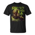 スター・ウォーズ ボバ・フェットの本 ネオン・ボバ・フェット・ライヴズ ポスター Tシャツ