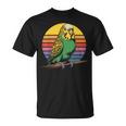 セキセイインコ レトロ セキセイインコ Tシャツ