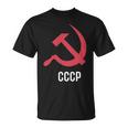ソ連ロシアソビエト連合ハンマー 胸に鎌 Cccp付き Tシャツ