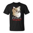 チワワ ロングヘア チワワ ロングヘア ママ ママ 犬好き Tシャツ