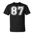 チームジャージーナンバー87 スポーツギフト Tシャツ