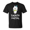 デスメタル ホッキョクグマ Cute Polar Bear Metalhead Death Metal Tシャツ