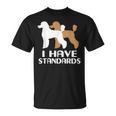 トイプードル I Havetandard プードル Tシャツ