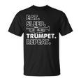 トランペッターのための面白いトランペット格言モチーフ Tシャツ
