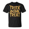 トリックオアトリートパンプキンフェイスハロウィングラフィック。 Tシャツ