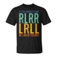 ドラマー Rlrr Lrll パラディドル ドラム ドラム レトロ ヴィンテージ Tシャツ