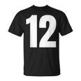 ナンバー12 シャツ。十二 Tシャツ