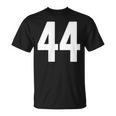 ナンバー44インチホワイトポケットスタイルバージョン。 Tシャツ