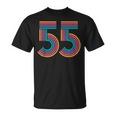 ナンバー55 五十五周年 男性 女性 55歳 誕生日 Tシャツ