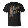 ニューヨークチャームフラットアイアンビルディング Tシャツ