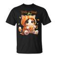 ハロウィン わがまま猫 ねこ ラーメン好き かわいい おもしろ マンガ Tシャツ