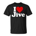 ハートジャイブジャズダンスミュージックが大好き Tシャツ