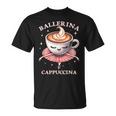 バレリーナ カプチーノ おもしろスローガン イタリアンブレイン レッド Tシャツ