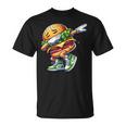 バーガー ダビング チーズ バーガー デイダンス 面白い ハンバーガー Tシャツ