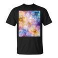 パステルインクのイラストにマルチカラー春の花。 Tシャツ