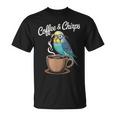 ヒップスター セキセイインコ コーヒー セキセイインコ Tシャツ