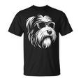 ビアデッド・コリー サングラス 犬 グラフィック デザイン Tシャツ