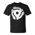 ビニールレコードファン 45Rpm アダプター レトロ Dj Tシャツ