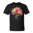 ビンテージ 人体解剖学 脳 カラフル 脳 科学と芸術 Tシャツ