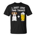 ビールジャック・ラッセル・テリア犬 Tシャツ