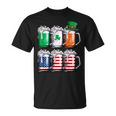 ビール聖パトリックデー メンズ アイルランドのアメリカ国旗 ドリンクマグ Tシャツ