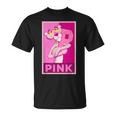 ピンクパンサー 「P」の文字を抱く Tシャツ