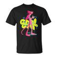 ピンクパンサー クールな猫 グラフィティ チョークアート Tシャツ