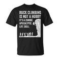 ファニーロッククライマーギフト 男女兼用 クールなゾンビクライミングに Tシャツ