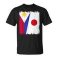 フィリピン 日本 ハーフフラッグ ウェア フィリピン ジャパニーズルーツ Tシャツ