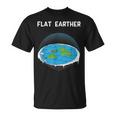 フラットアースマップ 陰謀 Tシャツ