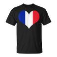 フランス国旗ラブハートフランス国旗 Tシャツ