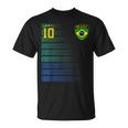 ブラジル サッカーファン ジャージ ブラジル国旗 フットボール愛好家 Tシャツ