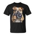 ブルドッグ 写真家 写真カメラ Tシャツ