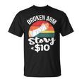 ブロークン・アーム・ストーリー $10 手の怪我 手首 面白い ヴィンテージ Tシャツ