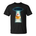 プリン Ufo 面白いtシャツ 食べ物 ダイエット 減量 メンズ おもしろ 面白い 服 オリジナル グッズ ネタ Tシャツ