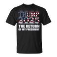 プロトランプシャツ2024 大統領トランプの帰還 2025 Tシャツ