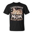 ベスト・チワワ・ママ・スリープ・シャツ、子犬と犬 Tシャツ