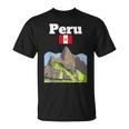 ペルー お土産 インカ マチュピチュ ペルー国旗 アンデス山脈 Tシャツ