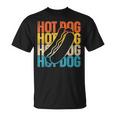 ホットドッグ 大人用 レトロ ヴィンテージ ホットドッグ Tシャツ