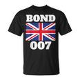 ボンドユニオンフラッグ 007 レトロシャツ Tシャツ