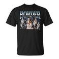 ボーダーコリー 犬 90年代 ブーツレッグ グランジ ラップ グッズスタイル Tシャツ