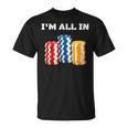 ポーカープレイヤー I'm All In カード カジノ 恋人 ギフト ギャンブル Tシャツ