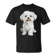 マルチーズ 犬 グラフィック ペット イラスト マルチーズ Tシャツ