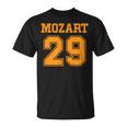 モーツァルト29交響曲面白いスポーツ Mozart 29 Tシャツ