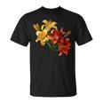 ユリの花 恋人の日 ユリ ホームフラワー ガーデンデザイン Tシャツ