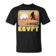 レトロ ビッグフット & ピラミッド エジプト サスカッチ グラフィック Tシャツ