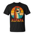 レトロ ヴィンテージ Alpapa アルパカ 恋人 ラマ 父の日 Tシャツ