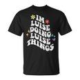 レトログルーヴィーなイム・ルイーズ Doing Luise Things 面白い母の日 Tシャツ