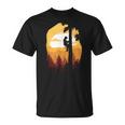 レトロサンセットツリークライマーアーボリスト。 Tシャツ