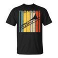 レトロトロンボーン I 吹奏楽部 I ミュージシャン I トロンボーン Tシャツ